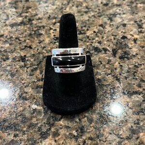 Black Onyx Art Deco Ring